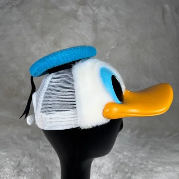 VTG 1980s Donald Duck Snapback Hard Billed Hat Child Disney Character Fashions - Picture 3 of 9